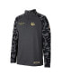 ფოტო #3 პროდუქტის Men's Charcoal Gonzaga Bulldogs OHT Military-Inspired Appreciation Long Range Raglan Quarter-Zip Jacket