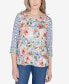 Фото #1 товара Petite Scottsdale Floral Geometric Triple Knot Top