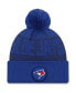 ფოტო #3 პროდუქტის Men's Royal Toronto Blue Jays Authentic Collection Sport Cuffed Knit Hat with Pom