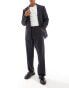 Фото #2 товара Selected Homme wide leg suit trouser in navy