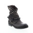 Фото #4 товара A.S.98 Vianne 250202-102 Womens Gray Leather Hook & Loop Casual Dress Boots