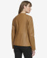 ფოტო #4 პროდუქტის Women's Collarless Leather Jacket