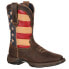Фото #2 товара Durango Lady Rebel Patriotic Square Toe Cowboy Womens Brown Casual Boots RD4414