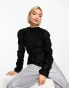 Фото #2 товара & Other Stories long sleeve ruched top in black