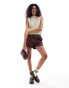 ASOS DESIGN knitted cable tank in textured yarn in stone Серый, S - EU 36-38 - фото #3