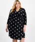 ფოტო #8 პროდუქტის Plus Size Printed Classic Wrap Dress