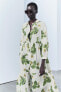 Фото #4 товара Платье из ткани с цветочным принтом — zw collection ZARA