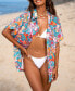 ფოტო #2 პროდუქტის Women's Paisley Pattern Cover Up Shirt