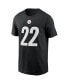 Фото #2 товара Men's Najee Harris Black Pittsburgh Steelers Player Name and Number T-shirt