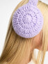 My Accessories London crochet ear muffs in lilac