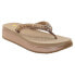 Volatile Sol Rhinestone Thong Womens Gold Casual Sandals PV151-715