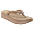 Фото #2 товара Volatile Sol Rhinestone Thong Womens Gold Casual Sandals PV151-715