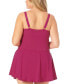 Фото #2 товара Anne Cole 300749 Women's Plus Size Ruched Underwire Swimdress Size 20W