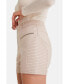 Women's Leather Shorts, Beige