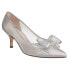 Фото #2 товара Nina Bianca Glitter Pointed Toe Evening Pumps Womens Silver Dress Casual BIANCA-