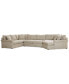 Фото #2 товара Wrenley 170" 3-Pc. Fabric Sectional Cuddler Chaise Sofa, Created for Macy's