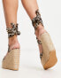 Фото #4 товара South Beach chunky wedge sandal in leopard