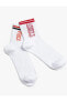 2'li Soket Çorap Seti Slogan Baskılı