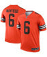 Фото #1 товара Men's Baker Mayfield Orange Cleveland Browns Inverted Legend Jersey