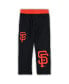 Toddler Boys and Girls Black, Orange San Francisco Giants Batters Box T-shirt and Pants Set