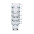 Piece Coffee Cup Set 27010 Transparent Crystal 260 ml (26 cl)