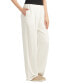 ფოტო #3 პროდუქტის Juniors' Solid Paper-Bag-Fit Long Mid-Rise Pants