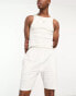 Фото #1 товара Calvin Klein cotton sleep shorts in light grey