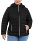 ფოტო #2 პროდუქტის Plus Size Hooded Packable Down Puffer Coat, Created for Macy's