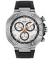 Men's Swiss Chronograph T-Race Black Strap Watch 45mm