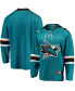 ფოტო #4 პროდუქტის Men's Teal San Jose Sharks Breakaway Home Jersey