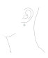 ფოტო #5 პროდუქტის Winter Party Holiday Christmas Drop Lever back Clear Star Ice Blue Snowflake Dangle Earrings For Women Teen .925 Sterling Silver