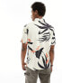 Фото #7 товара Superdry Hawaiian shirt in silhouette off white