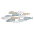 Фото #1 товара Настенный декор DKD Home Decor Белый Разноцветный Средиземноморье Рыбы 110 x 4,5 x 40 cm 111 x 4,5 x 40 cm