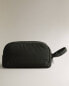 Technical fabric toiletry bag with handle