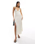 Фото #1 товара & Other Stories strappy maxi dress with low back in white with black