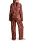 ფოტო #2 პროდუქტის Women's Lingerie Carmella Satin 2 Piece Pajama Set