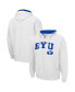 ფოტო #2 პროდუქტის Men's White BYU Cougars Arch & Team Logo 3.0 Full-Zip Hoodie