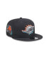 Фото #4 товара Men's Miami Dolphins 2024 NFL Draft 9FIFTY Snapback Hat