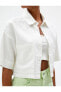 Фото #30 товара Standart Gömlek Yaka Düz Beyaz Kadın Gömlek 3sal60006ıw