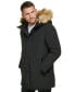 Фото #5 товара Men's Long Parka with Faux-Fur Lined Hood
