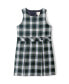 Girls School Uniform Plaid Jumper Dress Top of Knee