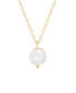 Lila Imitation Pearl Pendant Necklace