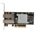 Фото #3 товара StarTech.com 2-Port 10G Fiber Network Card with Open SFP+ - PCIe - Intel Chip - Internal - Wired - PCI Express - Fiber - 20000 Mbit/s - Black - Metallic