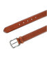 Фото #3 товара Men's Caelen Plaid Embossed Leather Belt