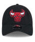 ფოტო #4 პროდუქტის Men's Black Chicago Bulls Rough Edge Logo Trucker 9TWENTY Adjustable Hat