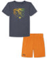 ფოტო #1 პროდუქტის Toddler & Little Boys Fading Logo T-Shirt & Shorts, 2 Piece Set