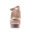 Фото #3 товара Bed Stu Petra F394003 Womens Brown Leather Hook & Loop Wedges Sandals Shoes 10