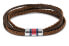 Фото #1 товара Нарукавник Tommy Hilfiger Leather Brown MultiLayer