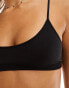 Фото #4 товара Weekday Cat soft scoop neck bra in black