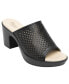 Фото #1 товара Women´s Leather Heel Slip-On Sandals By Flexi